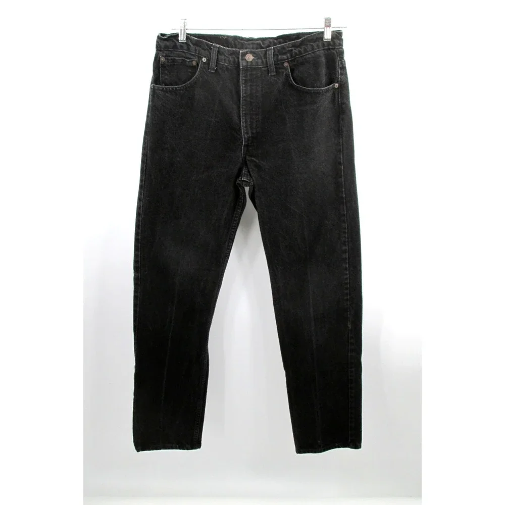 Levis 505 Bootcut Jeans Mens 32x33 Black Denim Mid Rise Cotton Cowboy Canada